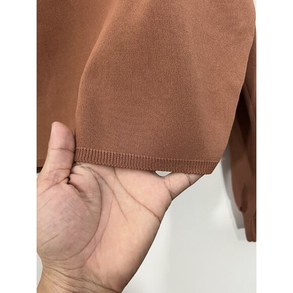 Y2K Minimalist Cutout Ribbed Crop Top XL Ballet Scandi Capsule Quiet Luxury Boho - Picture 10 of 16